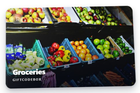 Groceries gift card