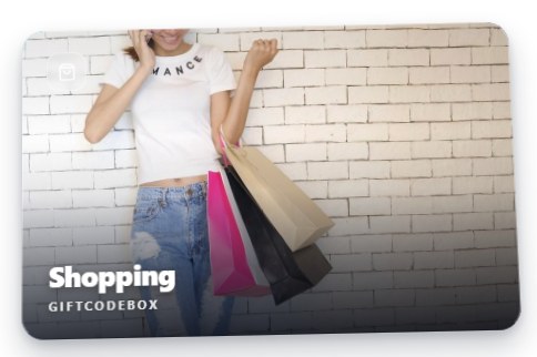 Shopping gift card